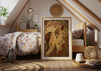 Art Nouveau Coke Zero Print | Temptation Botanical Wall Art (Maximalist Kitchen)