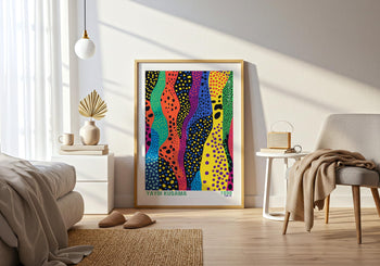 Yayoi Kusama Art Print: Psychedelic Polka Dot Japanese Wall Art