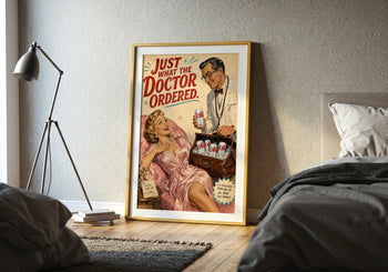 Retro 1950s Diet Coke Print | Funny Vintage Wall Art Poster