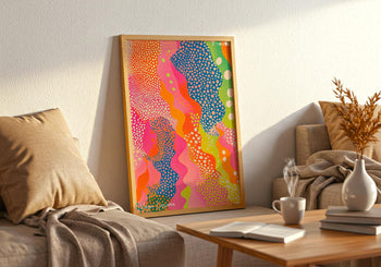 Yayoi Kusama Print: Polka Dot Abstract, Colorful Japanese Art