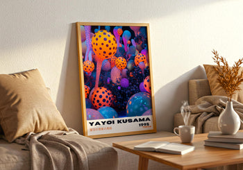 Yayoi Kusama Poster: Colorful Japanese Exhibition Wall Art