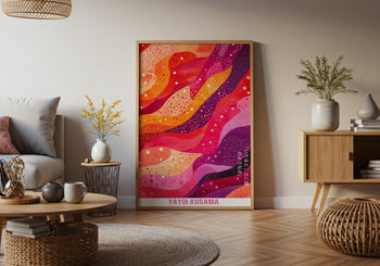 Yayoi Kusama Inspired Polka Dot Art Print: Psychedelic Home Decor