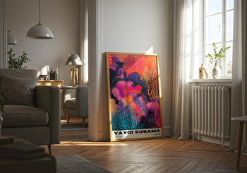 Yayoi Kusama Poster: Colorful Abstract Polka Dot Print