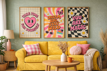 Retro Y2K Quote Prints | Colourful Gallery Wall Set | Bedroom Decor Posters