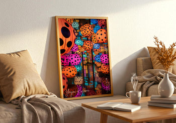 Yayoi Kusama Poster: Polka Dot Pumpkin Japanese Art Print