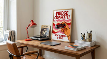 Funny Coke Zero Poster, Retro Fridge Art, Quirky Kitchen Print, Soda Lover Gift