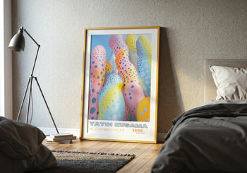 Yayoi Kusama Poster: Pastel Polka Dot Japanese Art Print