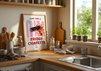 Coke Zero Fridge Cigarette Poster