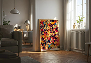 Yayoi Kusama Poster: Colorful Polka Dot Art Print