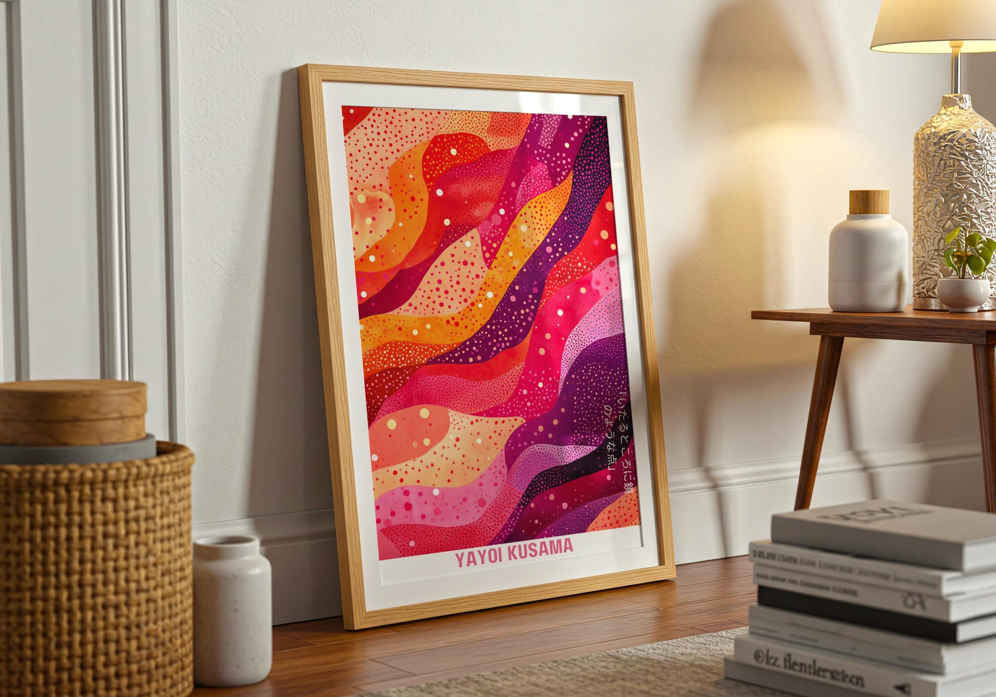 Yayoi Kusama Inspired Polka Dot Art Print: Psychedelic Home Decor