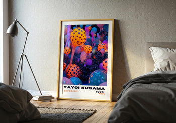 Yayoi Kusama Poster: Colorful Japanese Exhibition Wall Art