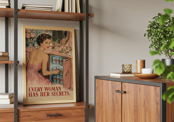 Vintage Diet Coke Poster | 1950s Glamour Print, Retro Kitchen Wall Art