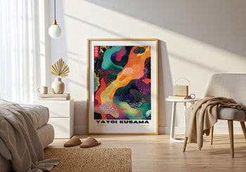 Yayoi Kusama Poster Set: Japanese Modern Art, Colorful Wall Decor