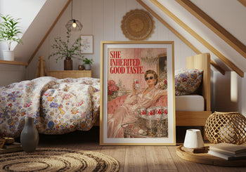 Glamorous Vintage Poster | Retro Diet Coke Print | 1950s Kitchen Wall Art