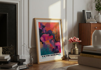 Yayoi Kusama Poster: Colorful Abstract Polka Dot Print