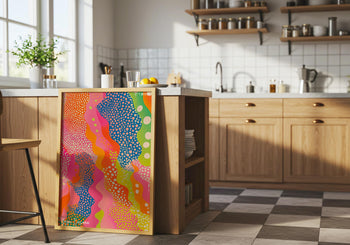 Yayoi Kusama Print: Polka Dot Abstract, Colorful Japanese Art