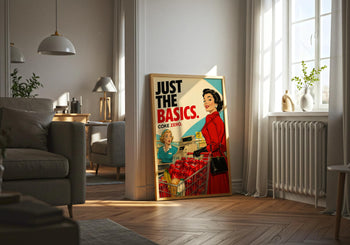 Coke Zero Retro Supermarket Print | Vintage Kitchen Wall Art Poster