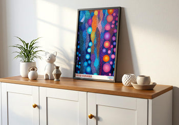 Yayoi Kusama Poster: Colorful Polka Dot Japanese Art Print