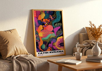 Yayoi Kusama Poster Set: Japanese Modern Art, Colorful Wall Decor