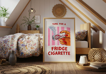 Dr Pepper Fridge Cigarette Poster