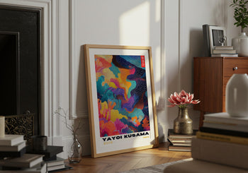 Yayoi Kusama Poster: Colorful Abstract Japanese Art Print