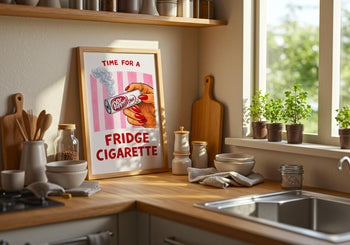 Dr Pepper Fridge Cigarette Poster