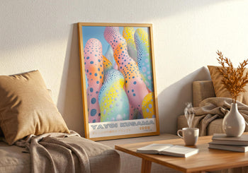 Yayoi Kusama Poster: Pastel Polka Dot Japanese Art Print