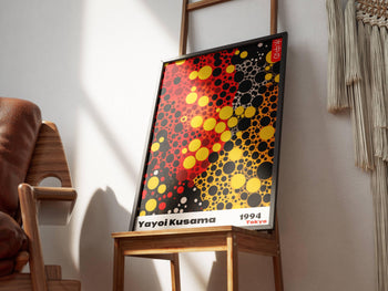 Yayoi Kusama Poster: Colorful Dot Art, Japanese Exhibition Print
