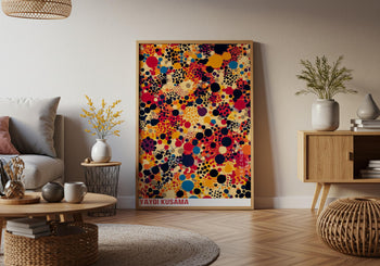 Yayoi Kusama Poster: Colorful Polka Dot Art Print