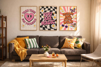 Retro Y2K Quote Prints | Colourful Gallery Wall Set | Bedroom Decor Posters