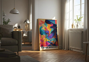 Yayoi Kusama Poster: Colorful Abstract Japanese Art Print