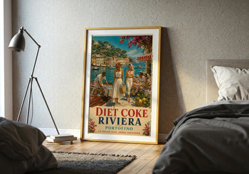 Diet Coke Riviera Print | Portofino Italian Travel Poster
