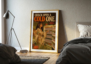 Retro Diet Coke Print | 70s Kitchen Wall Art, Vintage Advertising Poster