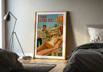 Funny Diet Coke Poster | Retro Poolside Wall Art | Palm Springs Kitchen Decor