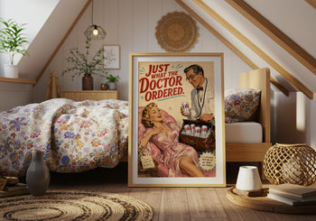 Retro 1950s Diet Coke Print | Funny Vintage Wall Art Poster