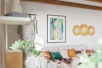 Yayoi Kusama Inspired Art Print: Pastel Polka Dot Japanese Wall Art