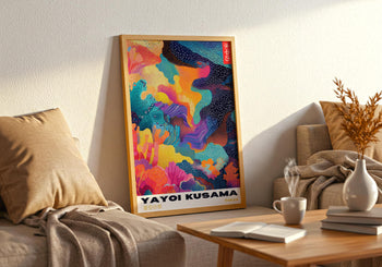 Yayoi Kusama Poster: Colorful Abstract Japanese Art Print