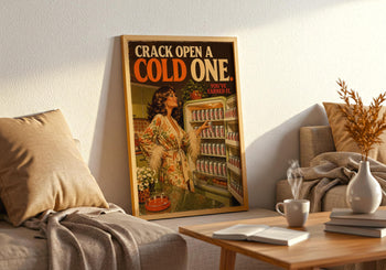 Retro Diet Coke Print | 70s Kitchen Wall Art, Vintage Advertising Poster
