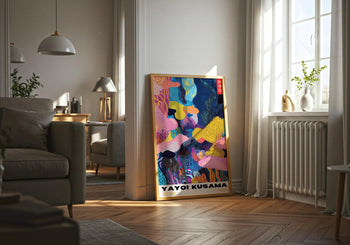 Yayoi Kusama Poster: Colorful Abstract Polka Dot Print