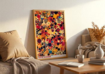 Yayoi Kusama Poster: Colorful Polka Dot Art Print