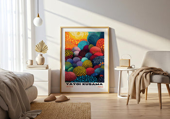 Yayoi Kusama Poster: Colorful Polka Dot Japanese Art Print