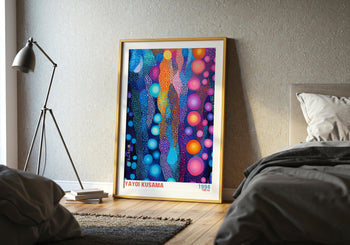 Yayoi Kusama Poster: Colorful Polka Dot Japanese Art Print