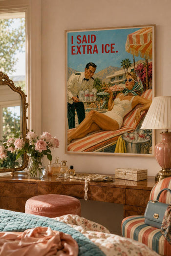 Funny Diet Coke Poster | Retro Poolside Wall Art | Palm Springs Kitchen Decor