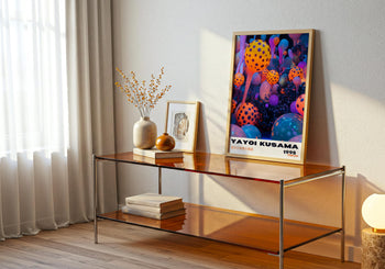 Yayoi Kusama Poster: Colorful Japanese Exhibition Wall Art