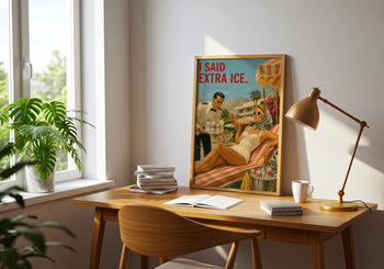 Funny Diet Coke Poster | Retro Poolside Wall Art | Palm Springs Kitchen Decor