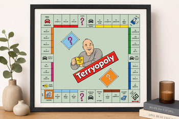 Personalised Monopoly Style Board Print | Custom Family Wall Art (Poster)