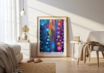 Yayoi Kusama Poster: Colorful Polka Dot Japanese Art Print