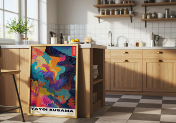 Yayoi Kusama Poster: Colorful Abstract Japanese Art Print