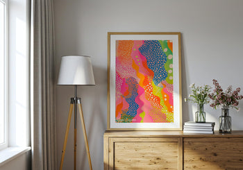 Yayoi Kusama Print: Polka Dot Abstract, Colorful Japanese Art