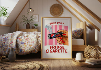 Pepsi Max Fridge Cigarette Poster